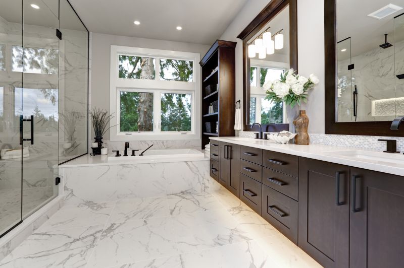 Elegant Flooring in Master Bathroom